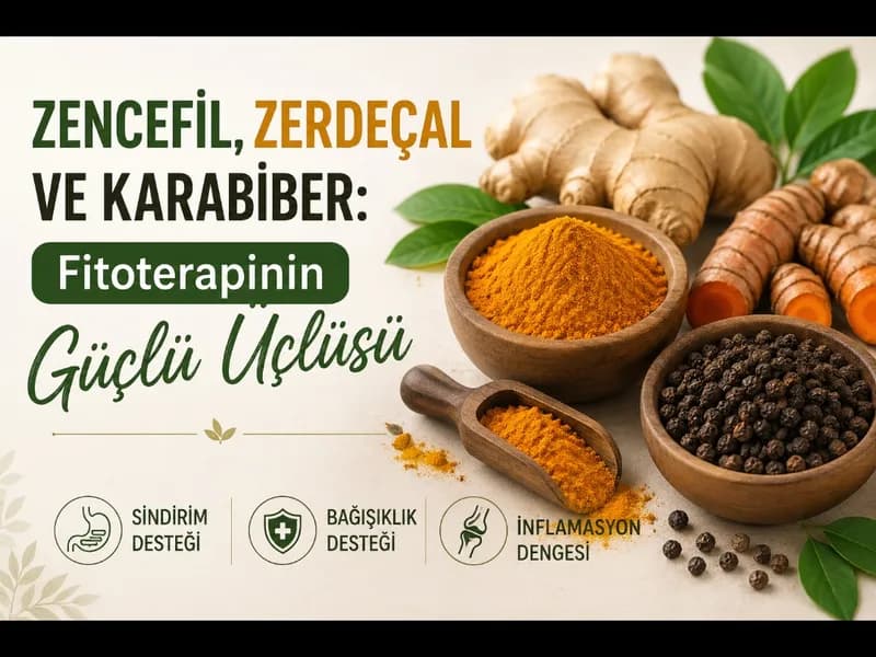 Zencefil, Zerdeçal ve Karabiber: Fitoterapinin Güçlü Üçlüsü