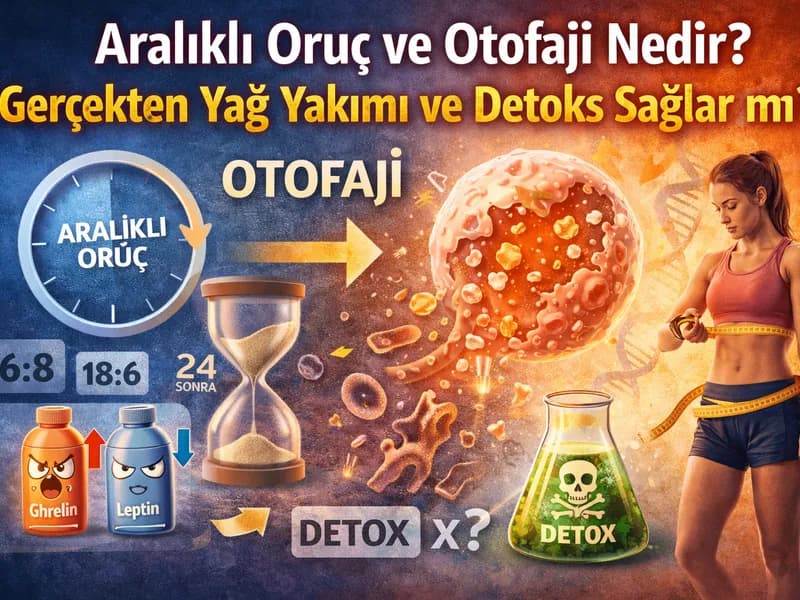 Aralıklı Oruç ve Otofaji Nedir? Gerçekten Yağ Yakımı ve Detoks Sağlar mı?