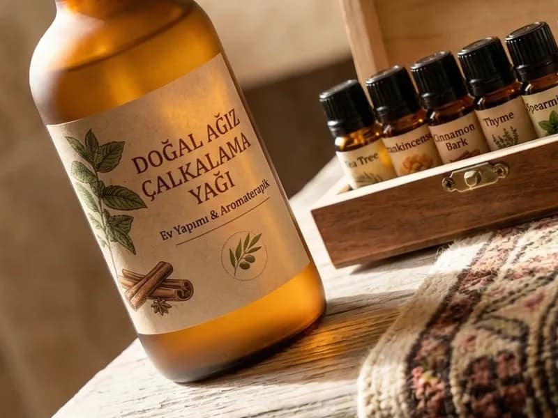 Doğal Bir Gülüş İçin: Ev Yapımı Aromaterapik Ağız Çalkalama Suyu