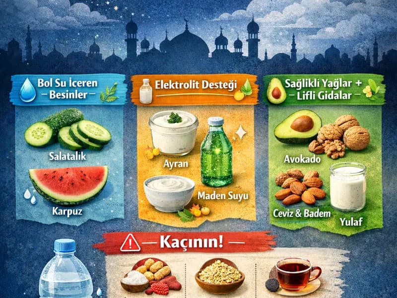 Ramazan’da Açlık ve Susuzluğa Karşı Güçlü Besinler
